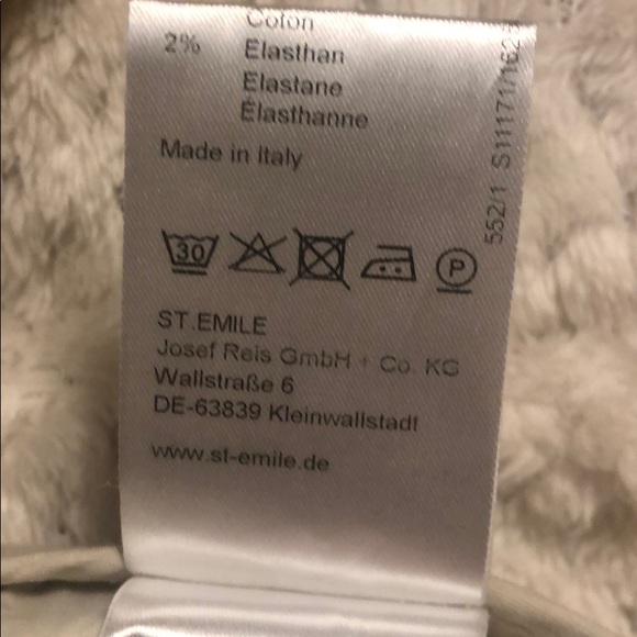 New Anthro St. Emile Khaki Chino Trouser Pants - Picture 8 of 8